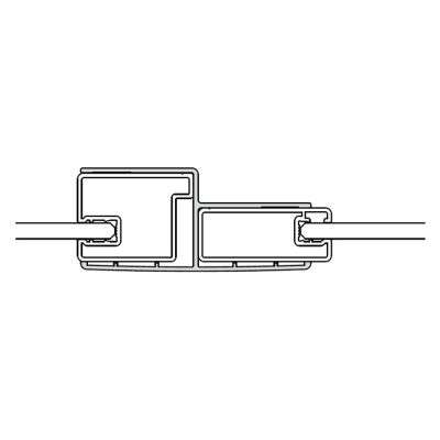 Kermi Kermi Liga Kombinationsprofil für alle Türen in Flucht mit verkürzter Seitenwand