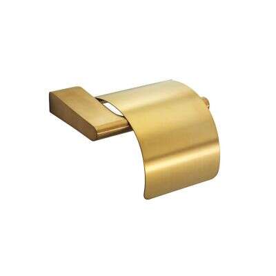 Pressalit Pressalit Style Toilettenpapierhalter mit Deckel messing gebürstet, warm gold